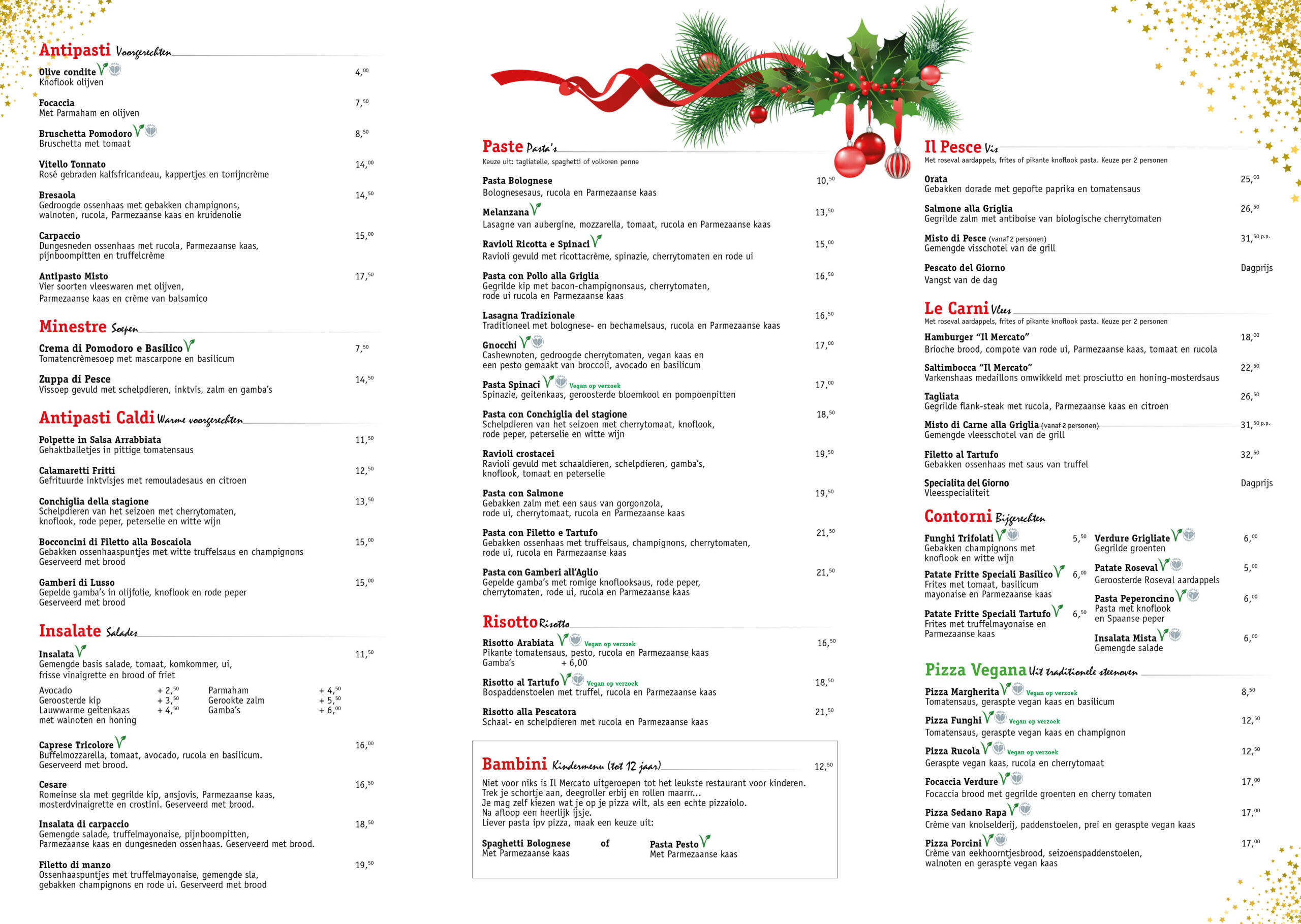Kerstmenu 2023 – ll Mercato 2